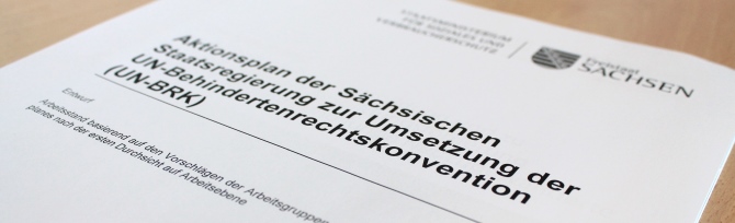 Landesaktionsplan UN-Behindertenrechtskonvention(BRK) Sachsen