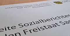 Vorderseite Zweiter Sozialbericht für den Freistaat Sachsen 2022