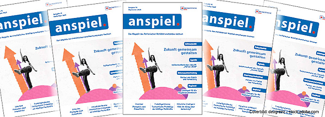 Headerbild: Magazin anspiel, Ausgabe 2.25: Zukunft gemeinsam gestalten