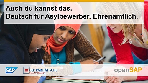 Online Seminar openSAP Deutschkurs für Flüchtlinge ehrenamtlich, Paritätischer Gesamtverband