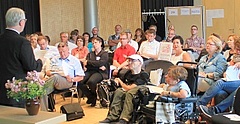 Blick ins Publikum der Fachtagung des Paritätischen Sachsen und der Lebenshilfe Sachsen zum Bundesteilhabegesetz (BTHG) am 28. Juni 2016 in Dresden.